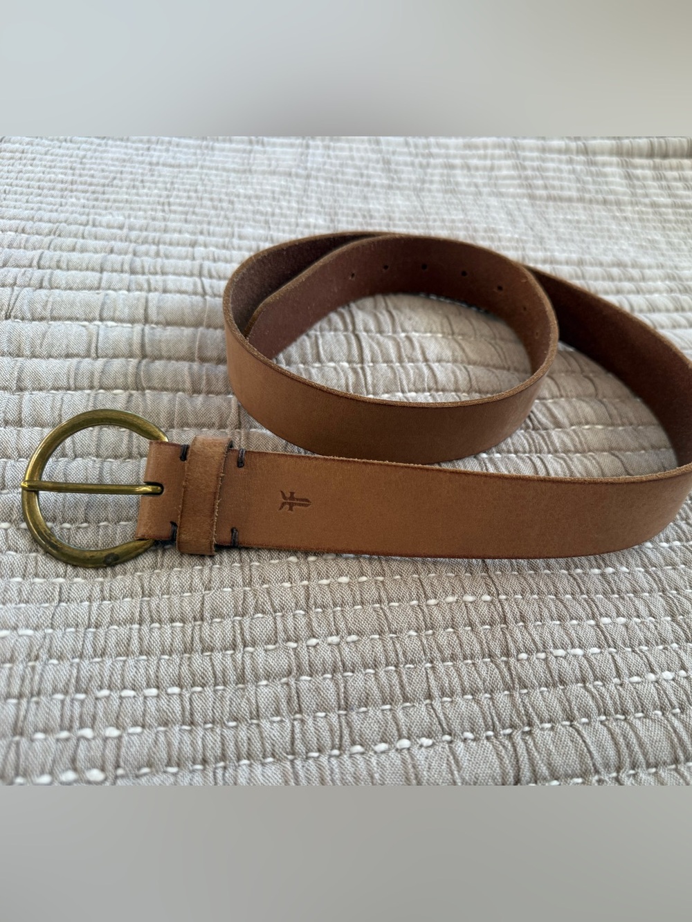 Women’s Frye Leather Belt in Tan - Classic Casual Style